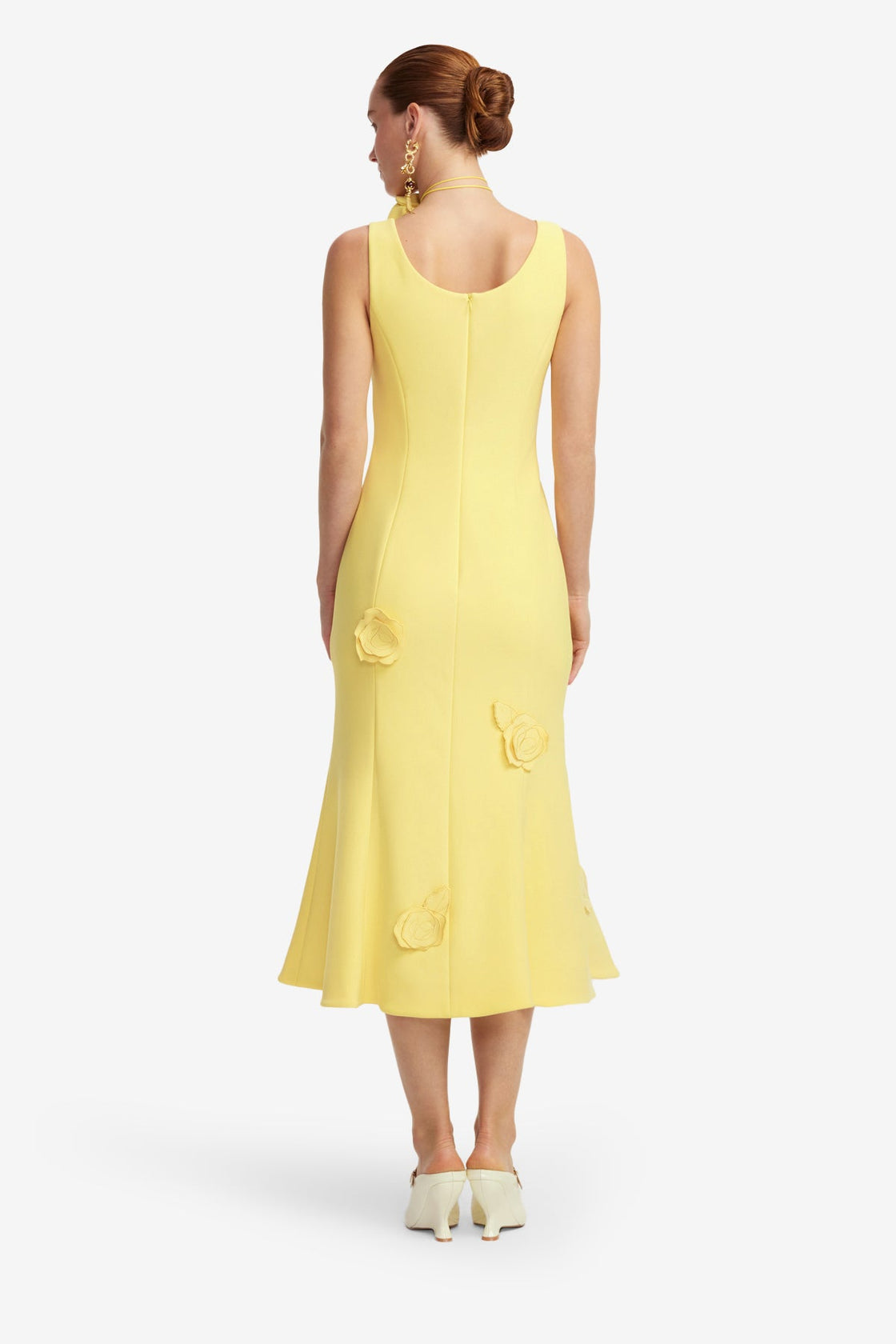 LEO LIN - Emily Appliqué Midi Dress