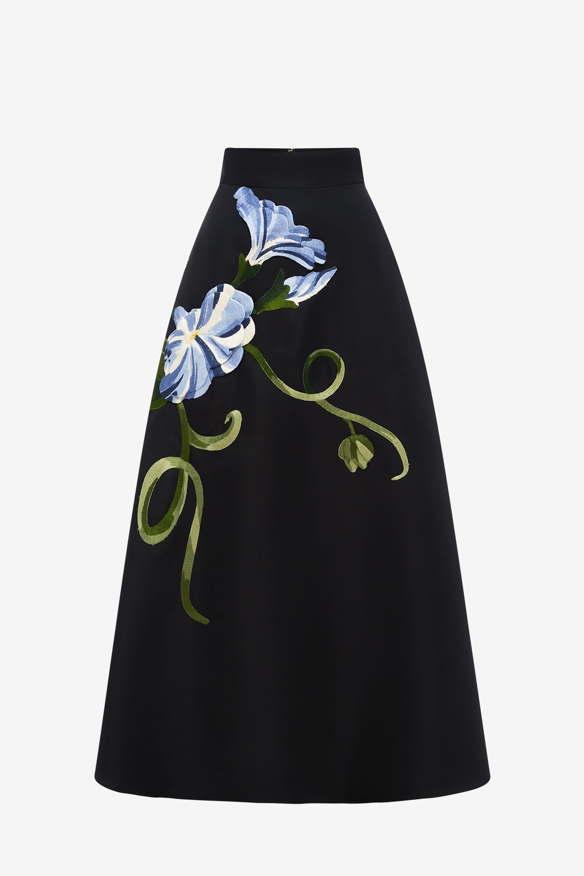 Rafaela Maxi Skirt - Vine Print in Ebony – LEO LIN