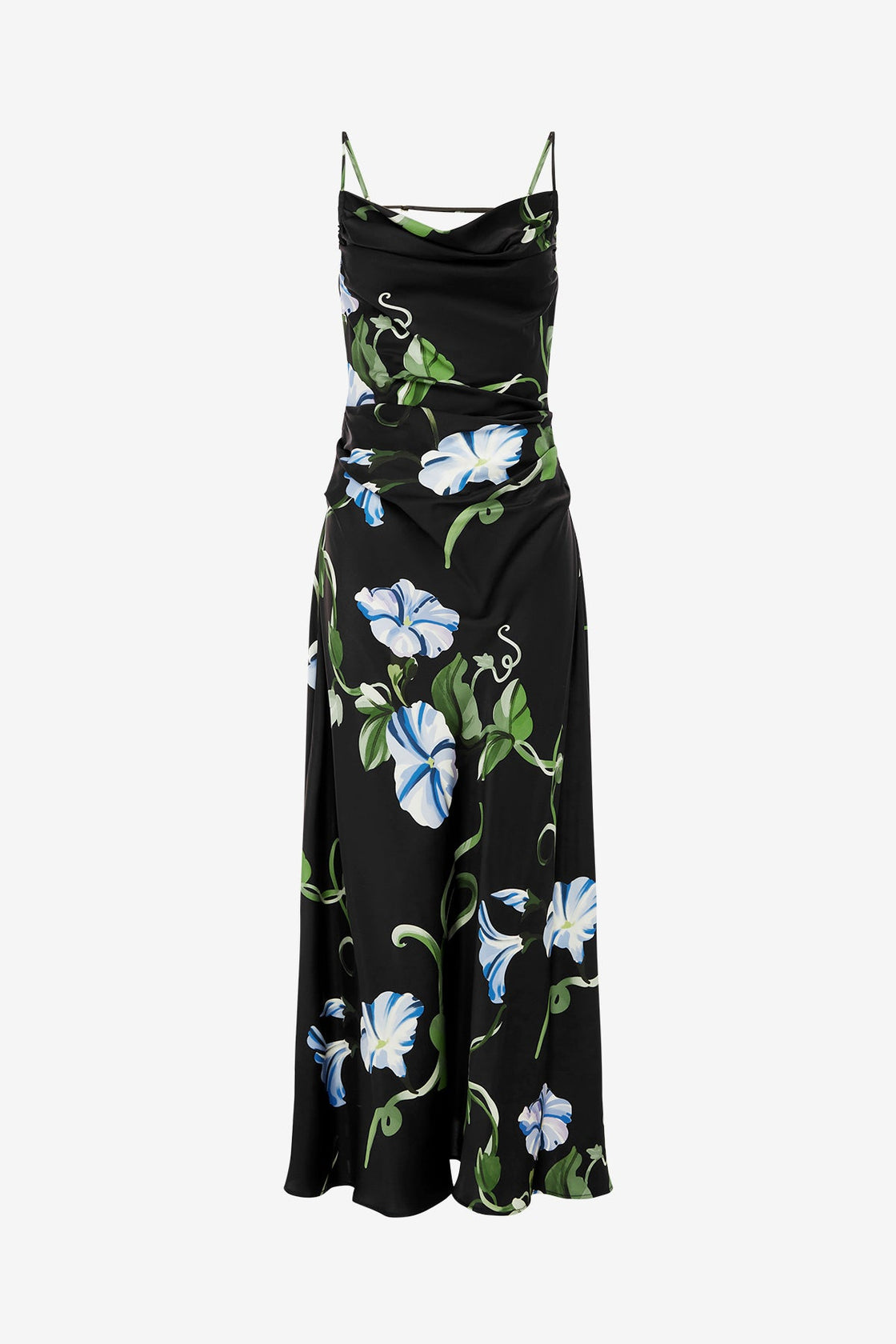 Exclusive LEO LIN Valentina Maxi Dress - Vine Print in Ebony