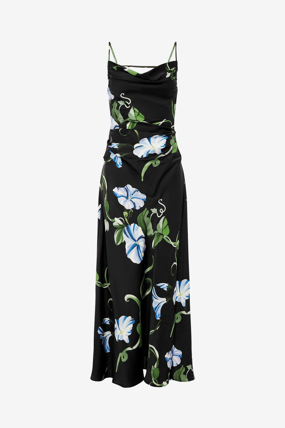 Exclusive LEO LIN Valentina Maxi Dress - Vine Print in Ebony