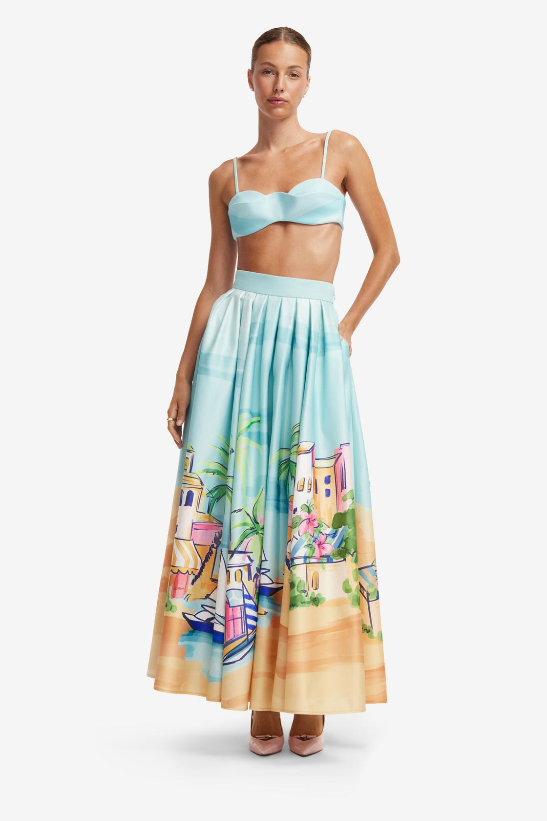 Julia Bralette - Voyage Print Tops