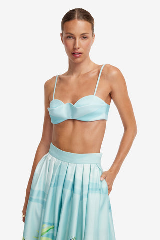 Julia Bralette - Voyage Print Tops