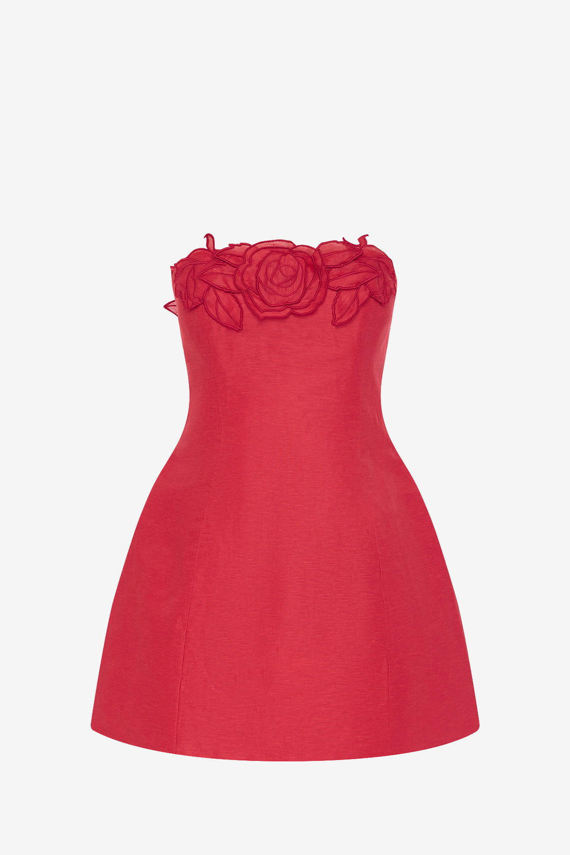 Rosario Linen Bustier Mini Dress - Scarlet Dress Mini