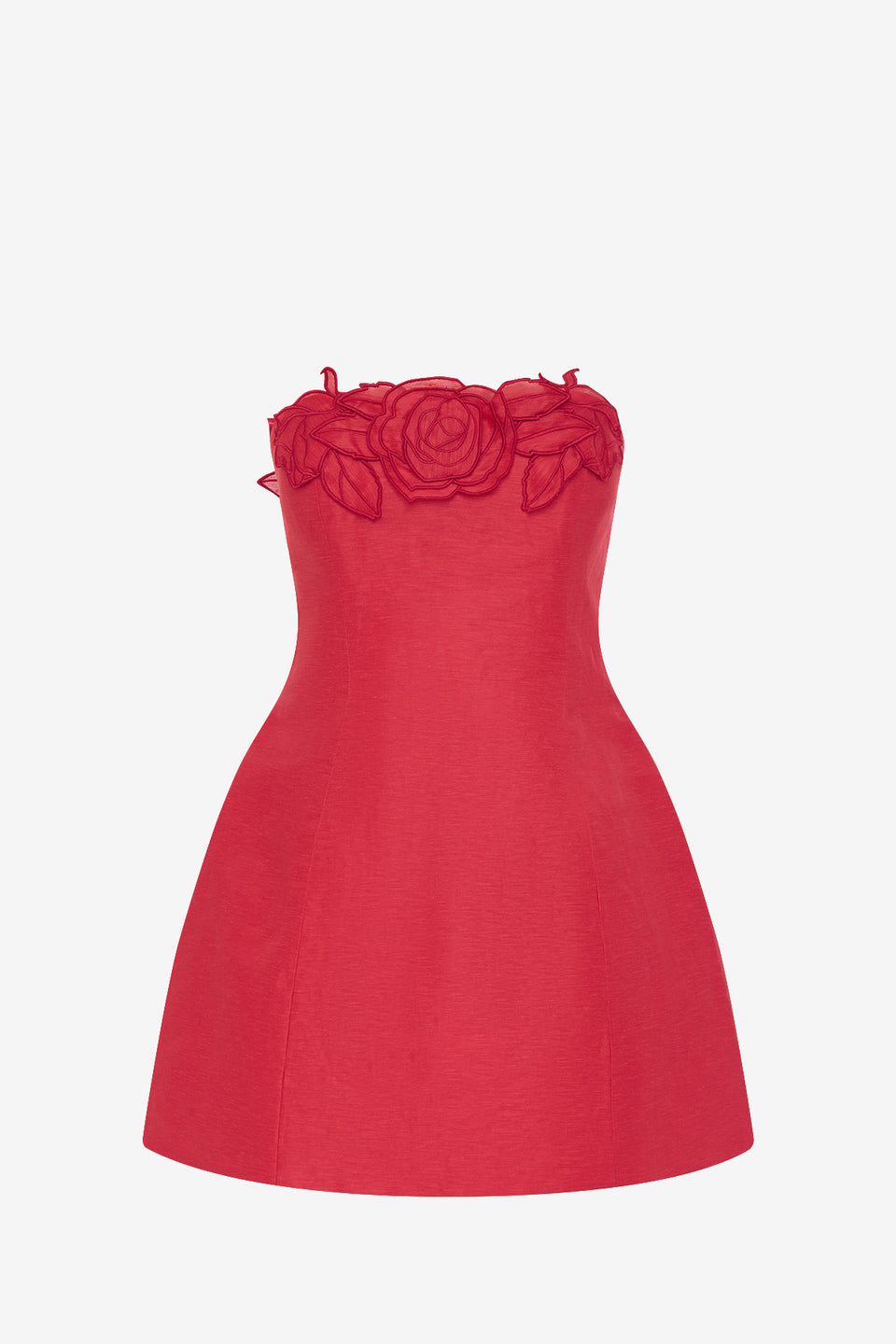 Rosario Linen Bustier Mini Dress - Scarlet Dress Mini