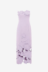 Rayna Appliqué Bustier Maxi Dress - Lilac Dress Maxi