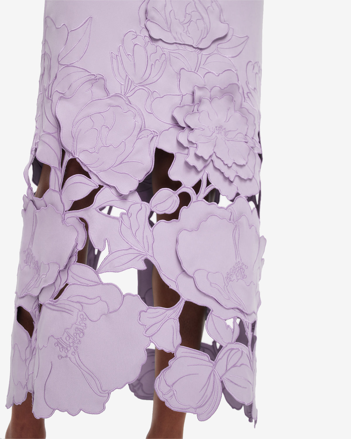 Rayna Appliqu Bustier Maxi Dress - Lilac LEO LIN Rayna Appliqu Bustier Maxi Dress - Lilac LEO LIN